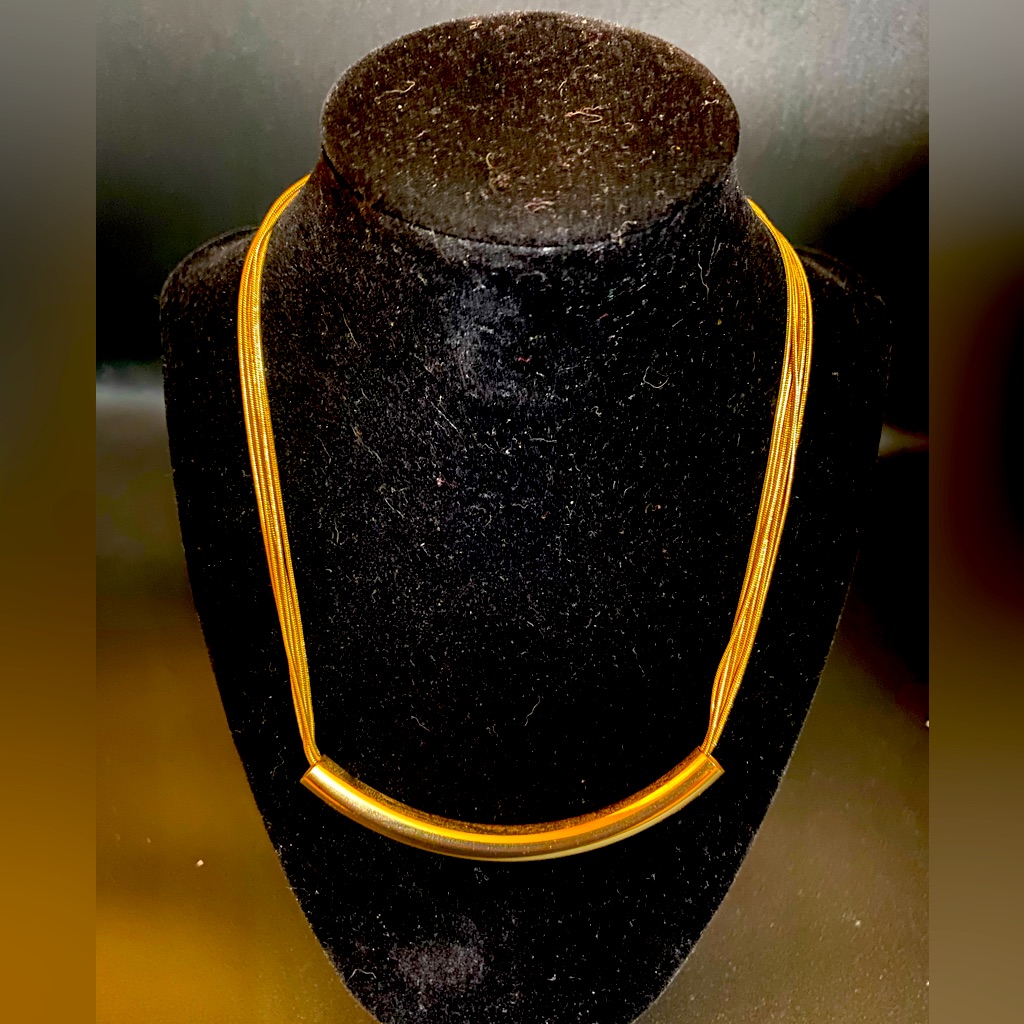 Solid Gold Chocker Necklace